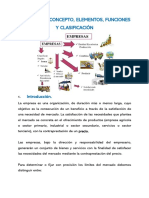 Empresa y Su Clasificación