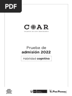 2022 COAR Habilidad Cognitiva Prueba C