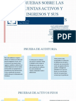 PRUEBAS SOBRE LAS CUENTAS ACTIVOS Y INGRESOS Y SUS FUNDAMENTOS LEGALES Termiado