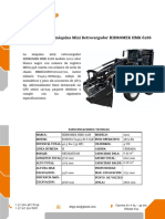 0.1 Hoja de Vida - Hidromek HMK 62SS