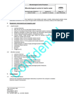 CPM112.1 Microbiological Control of Sterile Water