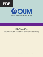 BDDN4103 Introductory Business Decision Making - Vapr20