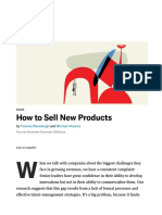 How To Sell New Products