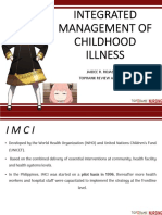 Integrated Management of Childhood Illness: Jaidee R. Rojas, RN Toprank Review Academy