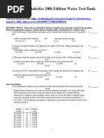 Introductory Statistics 10th Edition Weiss Test Bank 1