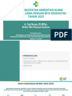 Strategi Percepatan Akreditasi Klinik Yang Bekerja Sama Dengan BPJS Kesehatan (27072023)