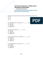 Living Physical Geography 1st Edition Gervais Test Bank 1