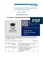 Atividade 1 - Manutenção Industrial - 53/2023