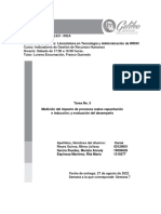 Tarea No. 5 Indicadores de Gestión de Recursos Humanos.