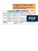 Rúbricas U.D. Inglés Evaluar Un Dialogo