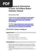 Management Information Systems 3rd Edition Rainer Solutions Manual 1