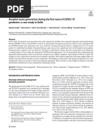 2022 - Hospital Waste Generation During The First Wave of COVID 19 - SCI