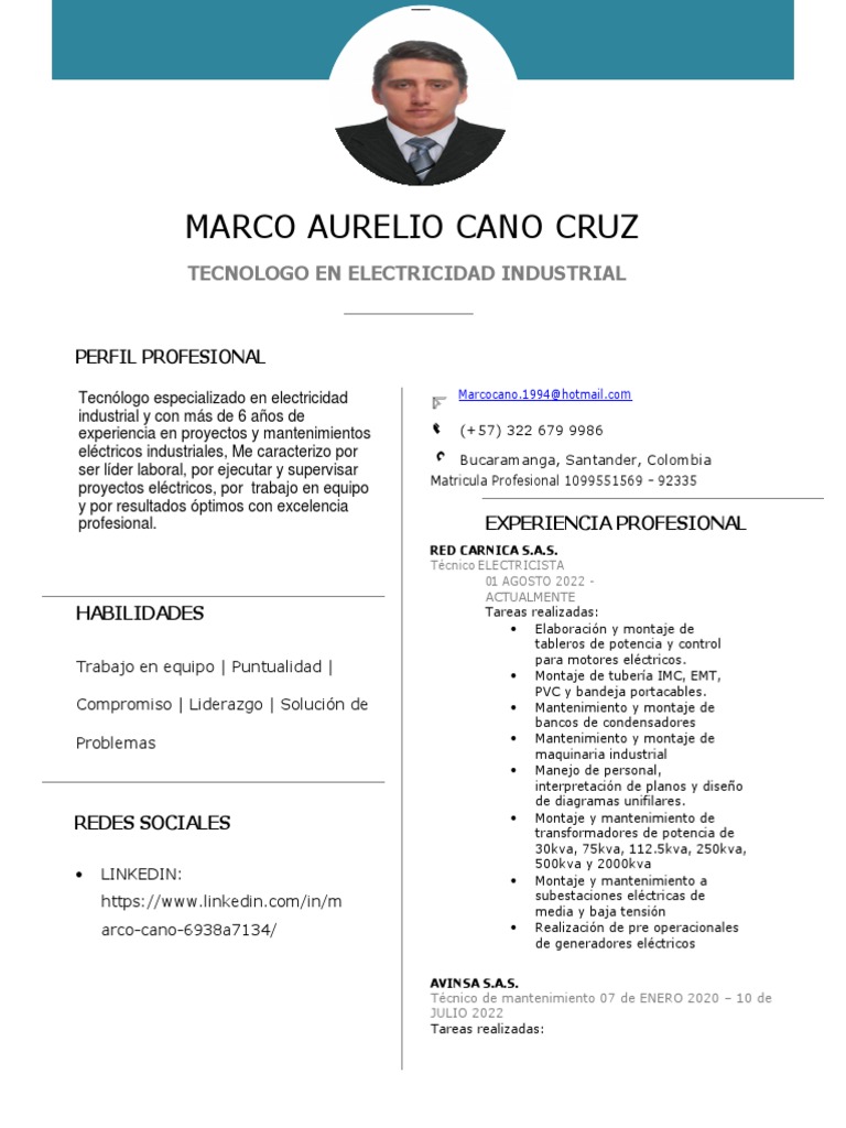 HV Marco Cano 2023 | PDF