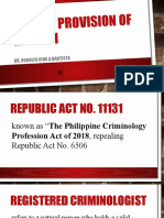 Salient Provision of RA 11131