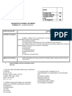 Examen Diagnostico Quimica 1medio