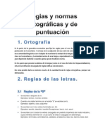 Reglas y Normas Ortográficas y de Puntuación