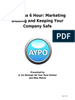 Louisiana 6 Hour Marketing Bidding and Keeping Your Company Safe