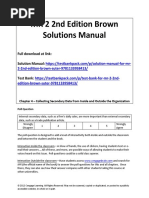 MR 2 2nd Edition Brown Solutions Manual 1