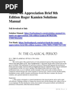 Music An Appreciation Brief 8th Edition Roger Kamien Solutions Manual 1