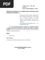 Escrito de Apersonamiento Violacion Sexual