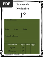 1° Examen Mensual de Noviembre 2022