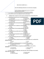 Pre-Test - Tle 6