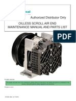 Oilless Scroll Air End Maintenance Manual and Parts List Rev 2