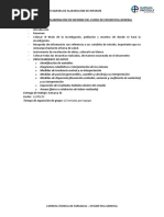 Esquema de Elaboracion de Informe Del Curso de Estadistica General