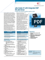 CX2077x USB Audio Codec IC With Integrated DSP and Tri-Color PWM LED Driver