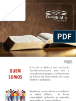 Curso de Teologia - Escola Da Bíblia - Aula - 01