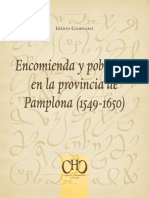 Encomienda y Población en La Provincia de Pamplona (1549-1650)