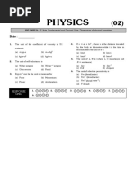 Physics DPP - 2