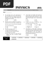 Physics DPP - 3