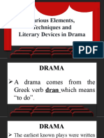 Lesson 1 Elements Techniques and Literary Devices in Drama