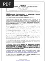 EHS-SQM / EHS-MCS. ¿Dos Caras de La Misma Moneda?. Resumen Español / Inglés Congreso AMICA (Roma. 14.06.11. Trad. Francesca Romana)