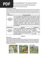 3º SEMANA NOVIEMBRE Experiencia de Aprendizaje de Ciencias Sociales 1º Y 2º