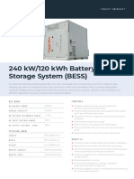 Product Datasheet - 240 KW BESS