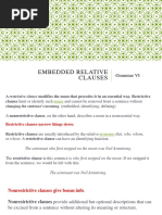 Embedded Relative Clauses