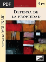 Defensa de La Propiedad - Gustave de Molinari