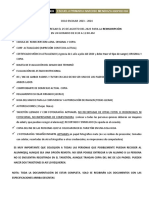 Documentos Que Deben Entregar El 25 de Agosto Del 2023 para La Reinscripción Alumnos de 2° A 5° Grado en Un Horario de 8:30 A 11:00 Am