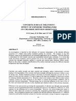 Concrete Surface Treatment-Effect of Exposure Temperature On Chloride Diffusion Resistance