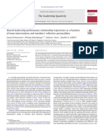 Shared Leadership Performance Relationship Trajectories As A - 2021 - The Leader