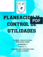 Planeacion Y Control de Utilidades