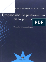 Butler Athanasiou Desposesión Lo Performativo en Lo Político XIII La Promesa Política de La Performatividad