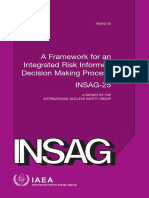 INSAG 25 A Framework For An Integrated Risk Informed Decision Making