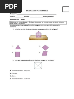 EVALUACION Cuarto Basico Figuras 3d