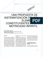 Una Propuesta de Sistematización de Los Elementos Constituyentes de La Motricidad Infantil