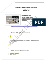 CS301p MCQs File by Academic Helpers' With You