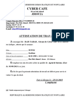 Attestation de Travail Touil