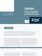 Anexo Proposta de Matriz de Desenvolvimento Profissional Docente